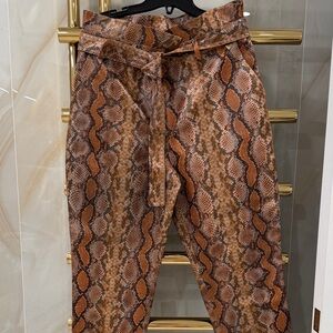 Snake Print Women's Pants